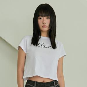acover 라이팅 크롭 반팔 티셔츠 3color