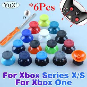 Xbox One 시리즈 X S 게임패드 컨트롤러 조이스틱 커버 캡 3D 아날로그 단추 T8 키트 교체 부품 6 개