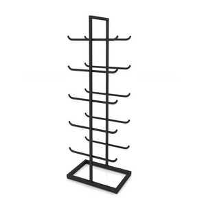 폼롤러 거치대 요가 대형 타월 매트 선반 스탠드 랙 블랙/50x40x130cm