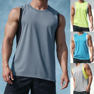 4컬러 남성 마라톤 민소매 나시 M~3XL 스판 쿨링 런닝 운동