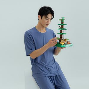 MHS5113 이너쿠키 모달 남자 반팔 잠옷 홈웨어 이지웨어 세트