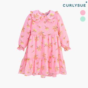 [CURLYSUE] 팝콘플라워 쉬폰원피스 C211OPG13P