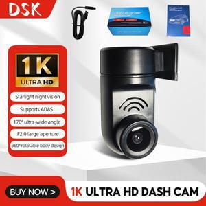 360   회전식 USB 대시 카메라 170 안드로이드 자동차 시스템용으로 히 설계된 광각 DVR 운전 레코더