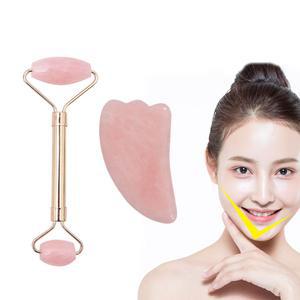 장미석 마사지 페이스 롤러 괄사 도구 얼굴