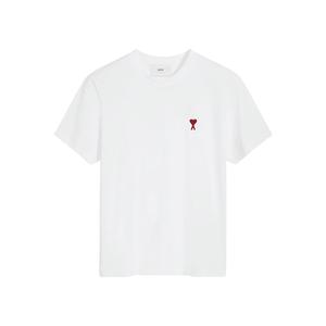 25SS 아미 반팔 티셔츠 스몰하트 로고 화이트 BFUTS035724100