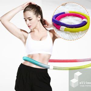 Ollimo 허리 훌라후프 860g 스프링 다이어트 운동기구 실내 꽈배기 지압 용수철 마사지