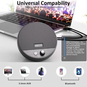 노트북 스피커PC 볼륨 블루투스 플레이 스피커 플러그 데스크탑 노브 Jeecoo A10 노트북용 앤 USB 컴퓨터