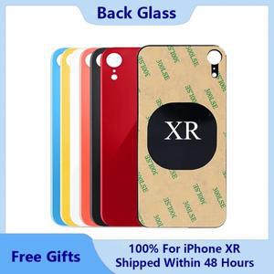 이 된 iPhone XR  부품용 후면 유리 커버  큰 구멍 도어  알코올 패드 접착제 도구