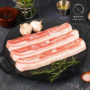 [데일리이츠] 슬라이스 삼겹살 구이용 2kg (1.5cm)(오스트리아산) (1kg 2팩)