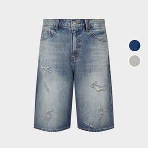 [롯데백화점]버커루 남성 5부 구제 데님 쇼츠 반바지 B252DP450P