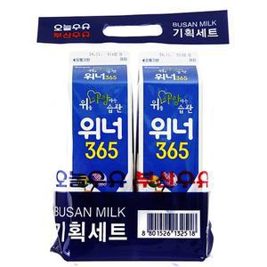 [부산우유]부산우유 위를 사랑하는 습관 위너365 (900ml*2개)