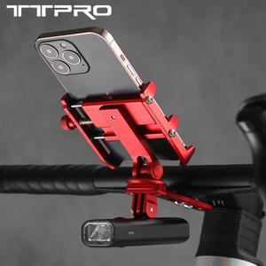TTPRO 알루미늄 합금 자전거 휴대폰 핸드폰 거치대  자전거 모토 핸들 바 브래킷  휴대폰 핸드폰 마운트 브