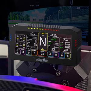 자동차 게이지 디스플레이 휠 스티어링 3 대시보드 레이싱 PC SimRuito 스피드 인치 10
