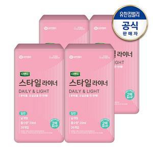 [유한킴벌리]디펜드 스타일 데일리 라이너 일반 날개형 26매x4팩