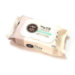 물티슈 하늘선물 100매 캡형 24개 물휴지 휴지 티슈