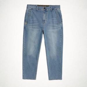 크롭 테이퍼드핏 데님 팬츠 N221MPT110