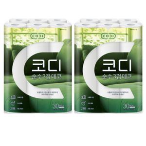 코디 순수 3겹 데코 30m 30롤 1팩