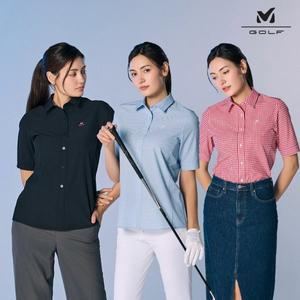 25SS 밀레골프 여성 하프셔츠 3종