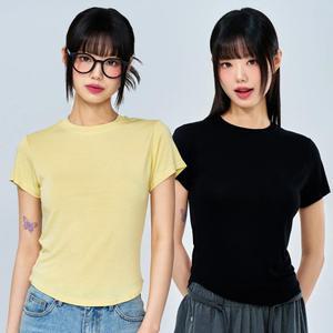 베이직 라운드넥 반팔 티셔츠 4color