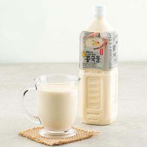 더 진한 국산 콩국물 1L 2병(총 2L) 국내산 대두 콩물 콩국수용 HACCP 인증