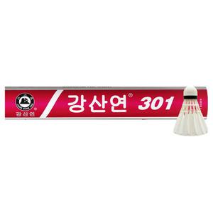 강산연 301 셔틀콕 1타 동호인 클럽 오리깃털 배드민턴공 V