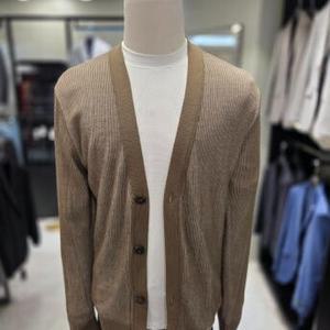 [파렌하이트]남성 봄 여름 베이지 울혼방 컬러 배색 가디건 FE-JHUCA8331-0