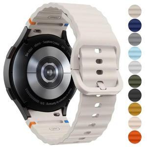 삼성 갤럭시 시계 7 FE 6 4 클래식 5 프로 44mm 시계줄 Watch6 스트랩에 대한 원래 실리콘 밴드
