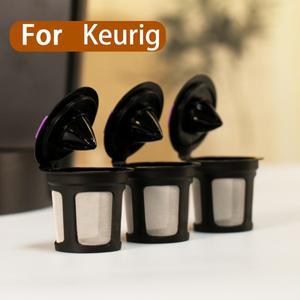 31PCS 리필 가능 커피 컵 재사용 포드 채워진 캡슐 Keurig K 메이커와 호환