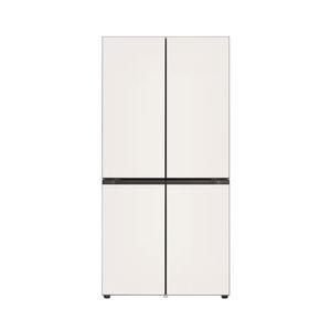 LG 키친핏 4도어 빌트인 600L 양문형 냉장고 급속냉동 미스트 베이지
