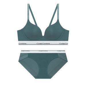 [국내매장판] 코데즈컴바인 INNERWEAR 모달 볼륨일체형 노와이어 팬티 세트_다크씨얀 CDWRP857BG 116599