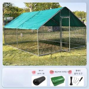 조류 망 병아리 철망 방청 닭장 농장 농가 토끼집 간이 강아지 6x2x2m 창고 닭집