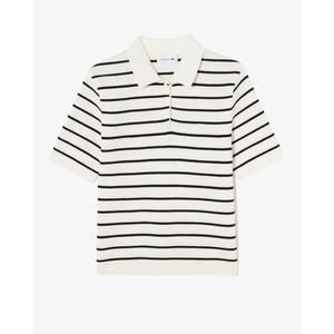 국내정품 라코스테 LACOSTE 25SS 여성 스트라이프 스웨터 폴로 PF700E-55G 590880