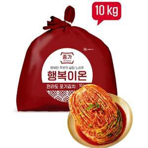 [종가] 행복이온 전라도 포기김치 10kg