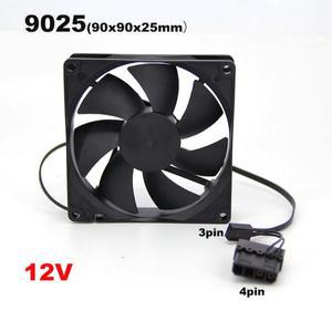 호환품 DC 12v 90x90x25 9025 3pin  큰 브러시리스 컴퓨터 냉각 팬 9cm 90mm PC 90x25mm 케이스 GPU CPU 쿨