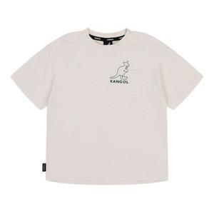 갤러리아 로고 그래픽 오버핏 숏 슬리브 티셔츠 RC 0207 화이트