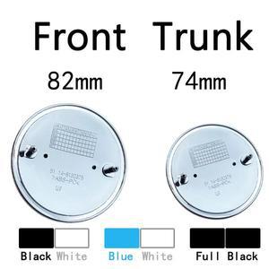 2Pcs BMW 엠블럼 74MM 82MM 프론트 후드 후방카메라 트렁크 로고 E36 F20 X5 E87 M 자동차 액세서리