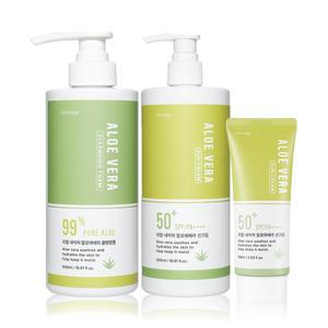 리얼 네이처 알로에 선크림 500ml SPF50+ PA++++  / BEST ITEM 알로에베라 라인 모음!