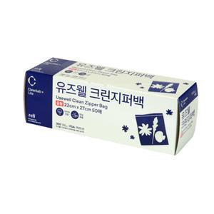 크린랩 크린 알뜰 지퍼백 중형 22X27cm 50매