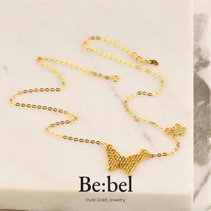 순금목걸이 7.5g 24k 여자 디자인 나비 비벨 두돈 2돈