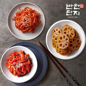 반찬단지 무말랭이1Kg+연근조림1Kg+진미채무침1kg