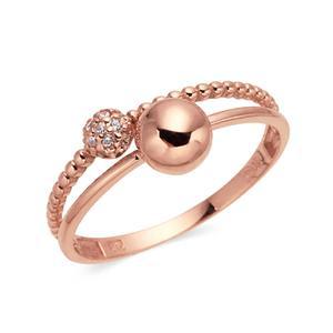 14K 큐빅볼 버블 두줄 반지 NPR37609
