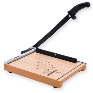 [현대오피스] 작두형재단기 HC-A4 WOOD 최대 12매 오토프레스 우드재단판 종이절단기