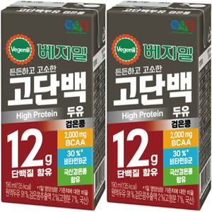 정식품 베지밀 고단백두유 검은콩 190mlx48팩