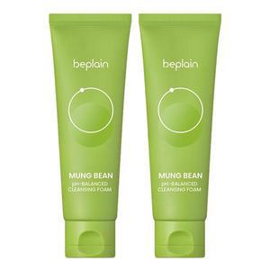 비플레인 녹두 약산성 클렌징폼 폼클렌징 80ml 2개