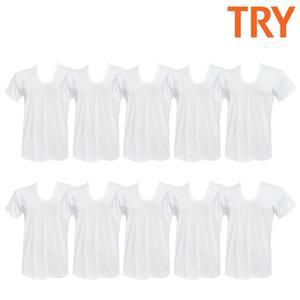 (제이지몰)순면 트라이 남성 런닝 반팔 티셔츠 런닝셔츠 10매 빅사이즈
