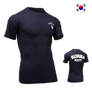 [군헌터] 쿨론 ROKN 해군 네이비 반팔 군대 티셔츠