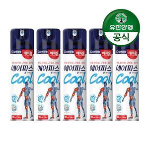 [해피홈][유한양행] 해피홈 쿨 에어파스 에어로솔300mL 5개