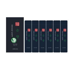 아비가일 솔향 물염색 6회분 1박스(새치커버전용) 친환경 비건인증 기능성화장품