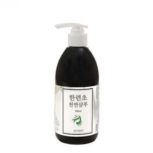 에코스킨 한련초 천연샴푸 500ml 머리숱 두피샴푸 탈모 관리 예방 정수리 원형
