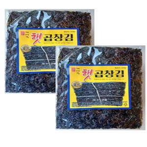 해미락 명품 재래 곱창김 50매 2봉 반찬 도시락김 가정용 햇김 돌김